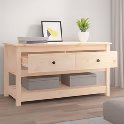 vidaXL Solid Wood Pine Coffee Table Wooden Side Centre Accent End Tea Table - Additional view 5