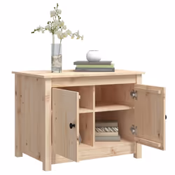 vidaXL Solid Wood Pine Coffee Table Side Centre Accent End Table Multi Colours - Brown - Additional view 4