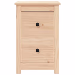 vidaXL Solid Wood Pine Bedside Cabinet Wooden Nightstand End Table Bed Cabinet