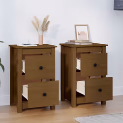 VidaXL 820953 nightstand/bedside table Brown - Additional view 7