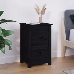 VidaXL 820954 nightstand/bedside table Black