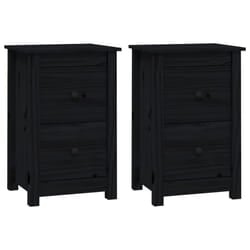 VidaXL 820955 nightstand/bedside table Black