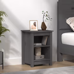 VidaXL 820960 nightstand/bedside table Grey
