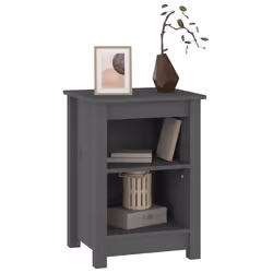 VidaXL 820960 nightstand/bedside table Grey - Additional view 5