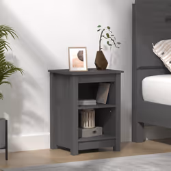 VidaXL 820961 nightstand/bedside table Grey - Additional view 2