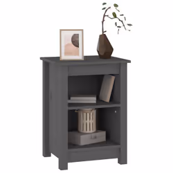 VidaXL 820961 nightstand/bedside table Grey - Additional view 5