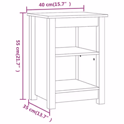 VidaXL 820962 nightstand/bedside table Brown - Additional view 6
