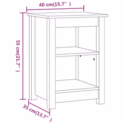 VidaXL 820963 nightstand/bedside table Brown - Additional view 6