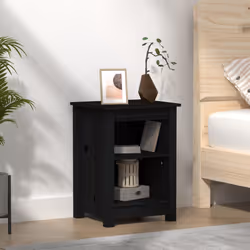VidaXL 820964 nightstand/bedside table Black