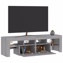 vidaXL TV Cabinet TV Stand with LED Lights Media Console Sideboard Grey Sonoma - Additional view 6