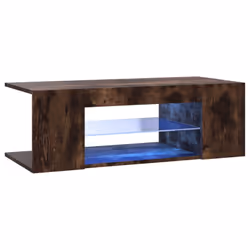 vidaXL TV Cabinet with LED Lights TV Stand TV Unit Hall Entertainment Cenrtre - Smoked oak