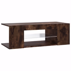 vidaXL TV Cabinet with LED Lights TV Stand TV Unit Hall Entertainment Cenrtre - Smoked oak