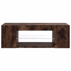 vidaXL TV Cabinet with LED Lights TV Stand TV Unit Hall Entertainment Cenrtre - Smoked oak - Additional view 7