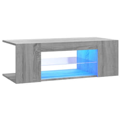 vidaXL TV Cabinet with LED Lights TV Stand TV Unit Hall Entertainment Cenrtre - Grey sonoma