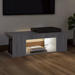 vidaXL TV Cabinet with LED Lights TV Stand TV Unit Hall Entertainment Cenrtre - Grey sonoma - Additional view 4