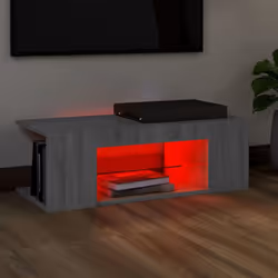 vidaXL TV Cabinet with LED Lights TV Stand TV Unit Hall Entertainment Cenrtre - Grey sonoma - Additional view 5
