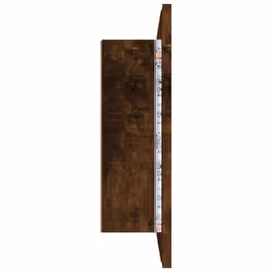 vidaXL LED Bathroom Mirror Cabinet Washroom Mirror Storage Cupboard Organiser - smoked oak - Additional view 8