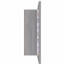 vidaXL LED Bathroom Mirror Cabinet Washroom Mirror Storage Cupboard Organiser - grey sonoma - Additional view 8