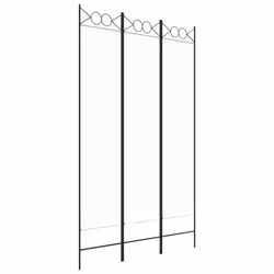 vidaXL 6-Panel Room Divider Fabric Privacy Screen Paravent Multi Colours/Sizes - White, 120 x 200 cm