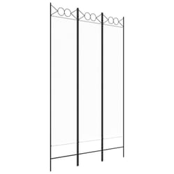 vidaXL 6-Panel Room Divider Fabric Privacy Screen Paravent Multi Colours/Sizes - White, 120 x 200 cm