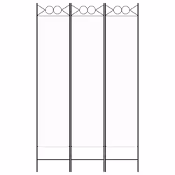vidaXL 6-Panel Room Divider Fabric Privacy Screen Paravent Multi Colours/Sizes - White, 120 x 200 cm