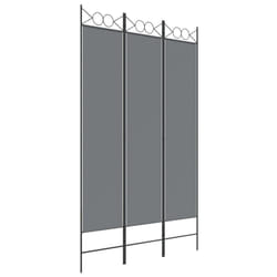 vidaXL 6-Panel Room Divider Fabric Privacy Screen Paravent Multi Colours/Sizes - Anthracite, 120 x 200 cm
