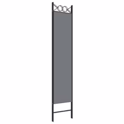 vidaXL 6-Panel Room Divider Fabric Privacy Screen Paravent Multi Colours/Sizes - Anthracite, 120 x 200 cm - Additional view 5
