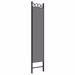 vidaXL 6-Panel Room Divider Fabric Privacy Screen Paravent Multi Colours/Sizes - Anthracite, 160 x 200 cm - Additional view 5