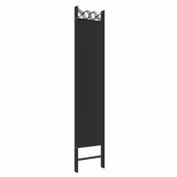 vidaXL 6-Panel Room Divider Fabric Privacy Screen Paravent Multi Colours/Sizes - Black, 200 x 200 cm - Additional view 5