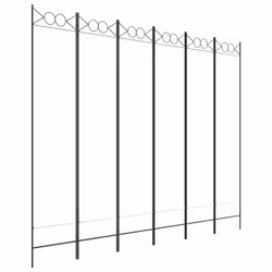 vidaXL 6-Panel Room Divider Fabric Privacy Screen Paravent Multi Colours/Sizes - White, 240 x 200 cm
