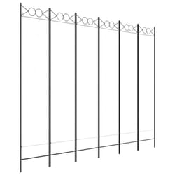 vidaXL 6-Panel Room Divider Fabric Privacy Screen Paravent Multi Colours/Sizes - White, 240 x 200 cm