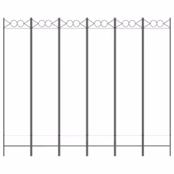 vidaXL 6-Panel Room Divider Fabric Privacy Screen Paravent Multi Colours/Sizes - White, 240 x 200 cm
