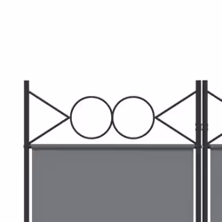 vidaXL 6-Panel Room Divider Fabric Privacy Screen Paravent Multi Colours/Sizes - Anthracite, 240 x 200 cm - Additional view 6