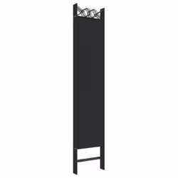 vidaXL 6-Panel Room Divider Fabric Privacy Screen Paravent Multi Colours/Sizes - Black, 240 x 200 cm - Additional view 5