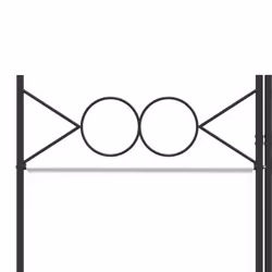 vidaXL 6-Panel Room Divider Fabric Privacy Screen Paravent Multi Colours/Sizes - White, 120 x 220 cm - Additional view 6