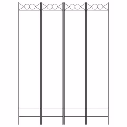 vidaXL 6-Panel Room Divider Fabric Privacy Screen Paravent Multi Colours/Sizes - White, 160 x 220 cm