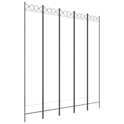 vidaXL 6-Panel Room Divider Fabric Privacy Screen Paravent Multi Colours/Sizes - White, 200 x 220 cm