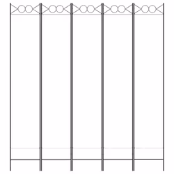 vidaXL 6-Panel Room Divider Fabric Privacy Screen Paravent Multi Colours/Sizes - White, 200 x 220 cm