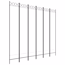 vidaXL 6-Panel Room Divider Fabric Privacy Screen Paravent Multi Colours/Sizes - White, 240 x 220 cm