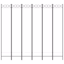 vidaXL 6-Panel Room Divider Fabric Privacy Screen Paravent Multi Colours/Sizes - White, 240 x 220 cm
