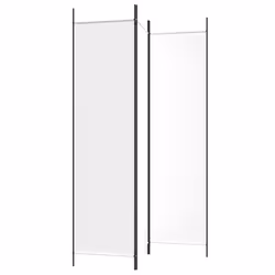 vidaXL Room Divider Fabric Privacy Screen Paravent Multi Colours Multi Sizes - White, 150 x 200 cm - Additional view 4