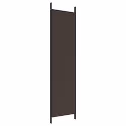 vidaXL Room Divider Fabric Privacy Screen Paravent Multi Colours Multi Sizes - Brown, 150 x 200 cm - Additional view 5