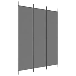 vidaXL Room Divider Fabric Privacy Screen Paravent Multi Colours Multi Sizes - Anthracite, 150 x 200 cm