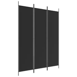 vidaXL Room Divider Fabric Privacy Screen Paravent Multi Colours Multi Sizes - Black, 150 x 200 cm