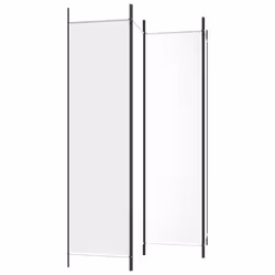 vidaXL Room Divider Fabric Privacy Screen Paravent Multi Colours Multi Sizes - White, 200 x 200 cm - Additional view 4