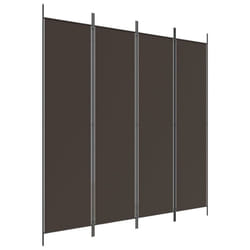 vidaXL Room Divider Fabric Privacy Screen Paravent Multi Colours Multi Sizes - Brown, 200 x 200 cm