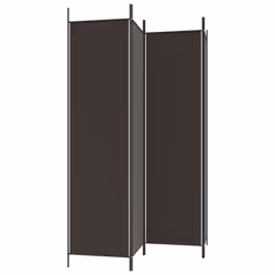 vidaXL Room Divider Fabric Privacy Screen Paravent Multi Colours Multi Sizes - Brown, 200 x 200 cm - Additional view 4