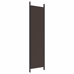 vidaXL Room Divider Fabric Privacy Screen Paravent Multi Colours Multi Sizes - Brown, 200 x 200 cm - Additional view 5