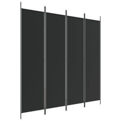 vidaXL Room Divider Fabric Privacy Screen Paravent Multi Colours Multi Sizes - Black, 200 x 200 cm