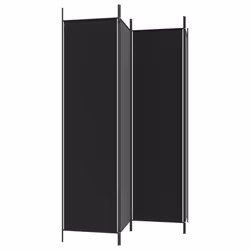 vidaXL Room Divider Fabric Privacy Screen Paravent Multi Colours Multi Sizes - Black, 200 x 200 cm - Additional view 4